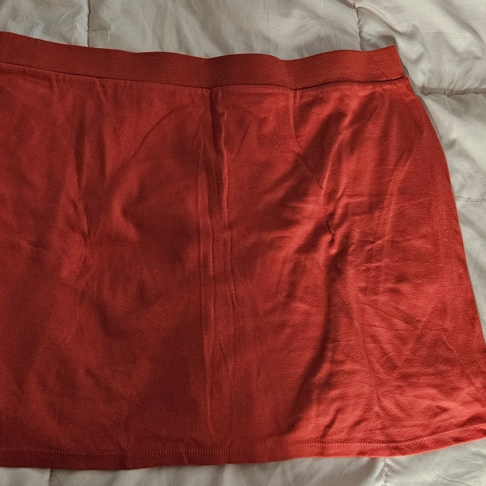 #305 Jones New York  Vibrant Red Mini Skirt